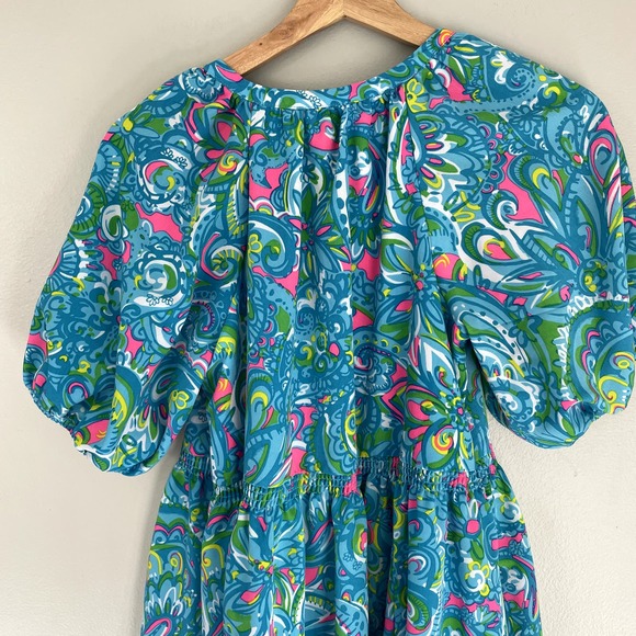 NWT Lilly Pulitzer Shannon Tiered Swing Dress in Seabreeze Blue Women's Size XS - Picture 12 of 16